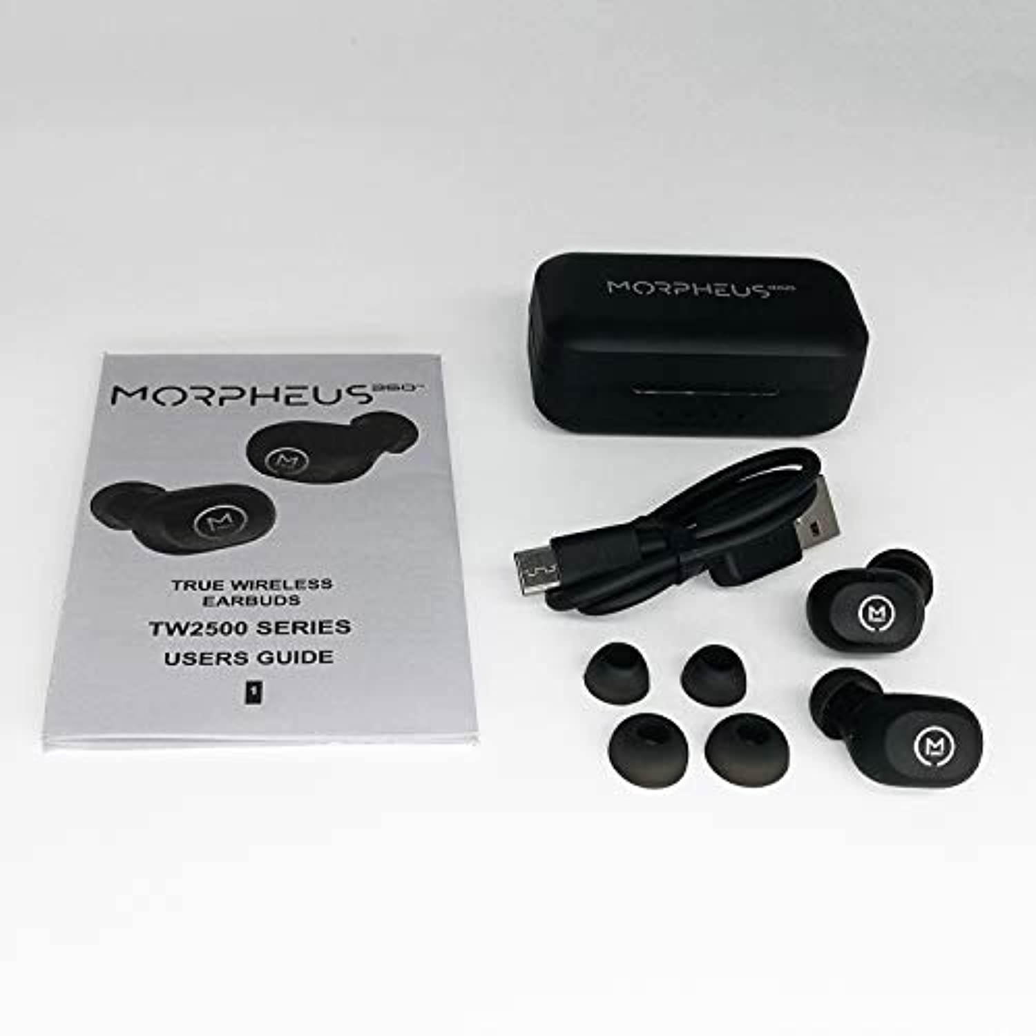 Morpheus 360 Verve in-Ear Wireless Earbuds 30 Hours Playtime Smart Touch Control Bluetooth 5.0 Deep Bass Noise Cancelling Microphones for Work/Home/Office TW2500B (TW2500B)