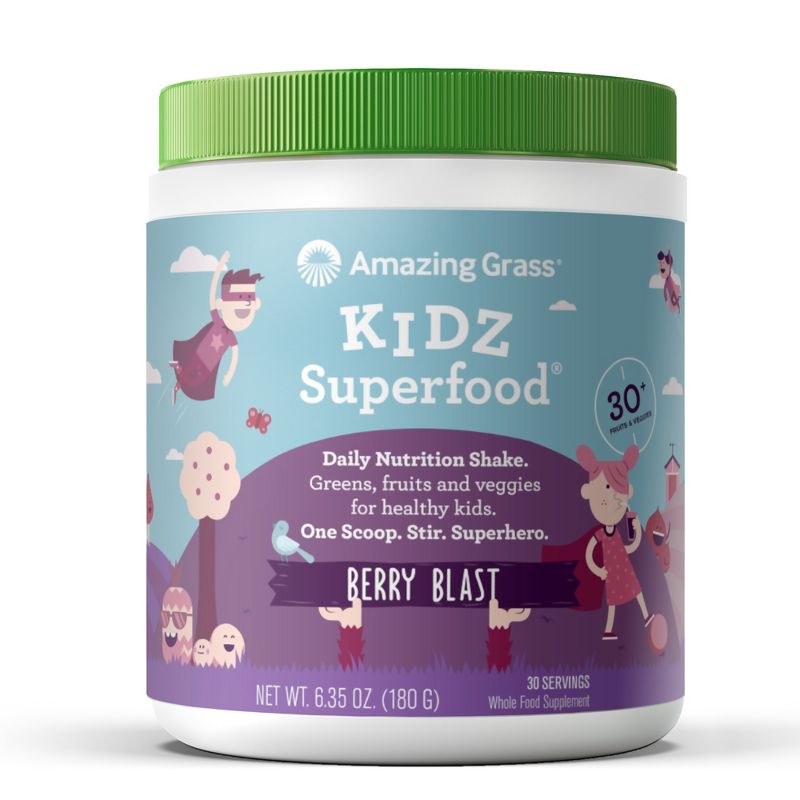 Amazing Grass Kidz Superfood Vegan Powder Berry 30 Servings