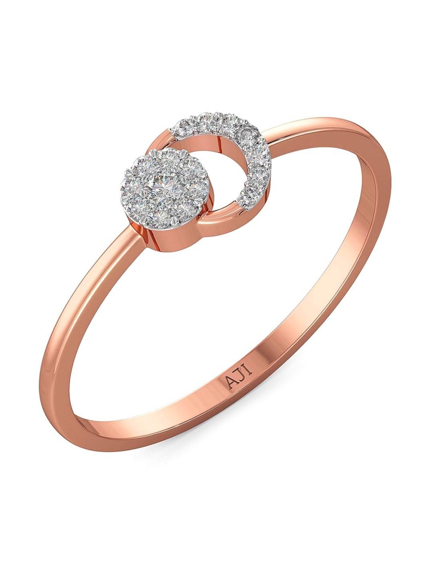 Mia By Tanishq Nature's Finest 14k Yellow Gold Radiant Sp Elegance Diamond Ring