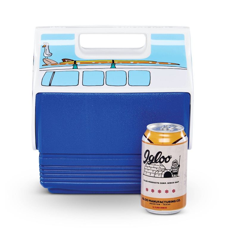 Igloo Playmate Mini Volkswagen VW Van Blue 4qt Portable Cooler