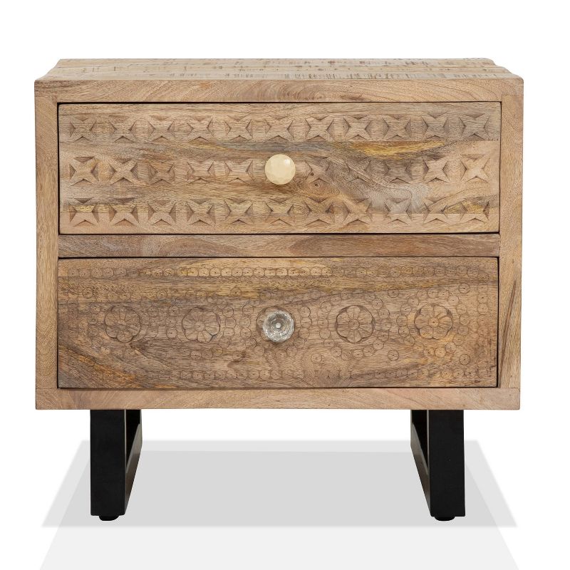 Serreno 2 Drawer Nightstand Natural - HOMES: Inside + Out