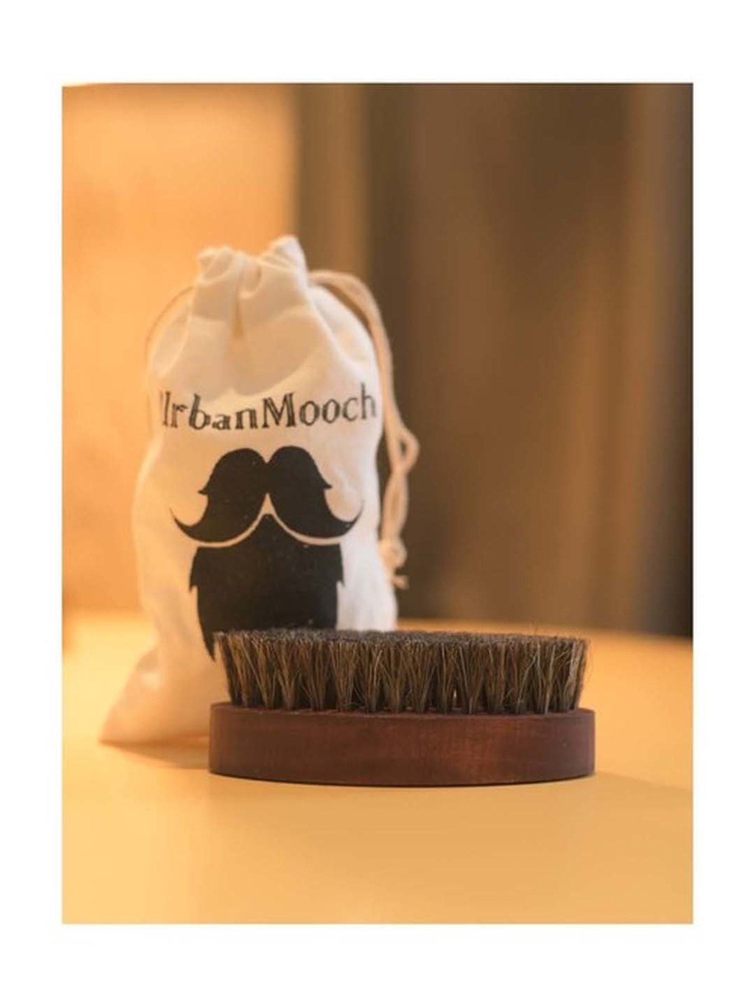 UrbanMooch 100% Boar Bristle Beard & Mustache Brush