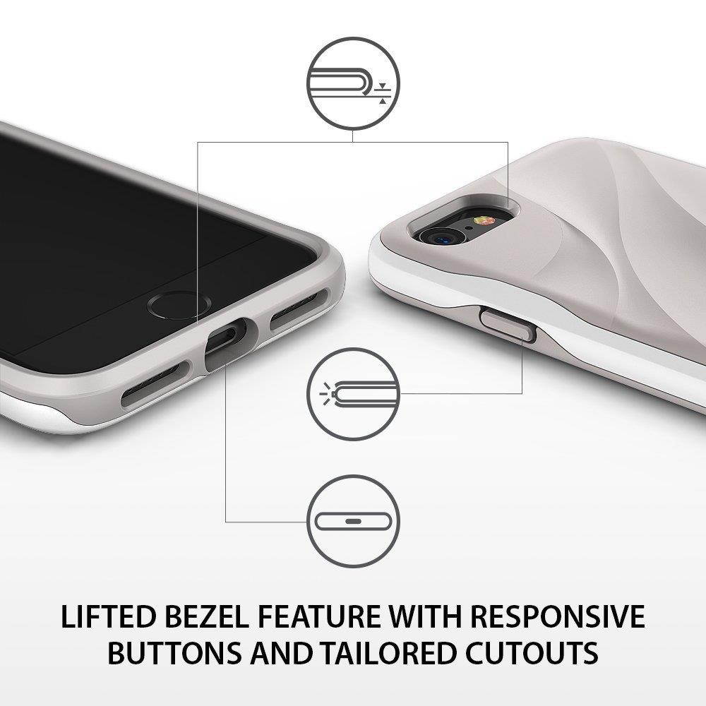 Apple iPhone 8 Case, Ringke [WAVE] Dual Layer Heavy Duty Shockproof PC TPU Protective Cover for iPhone 7 / iPhone 8 - Coastal Blue