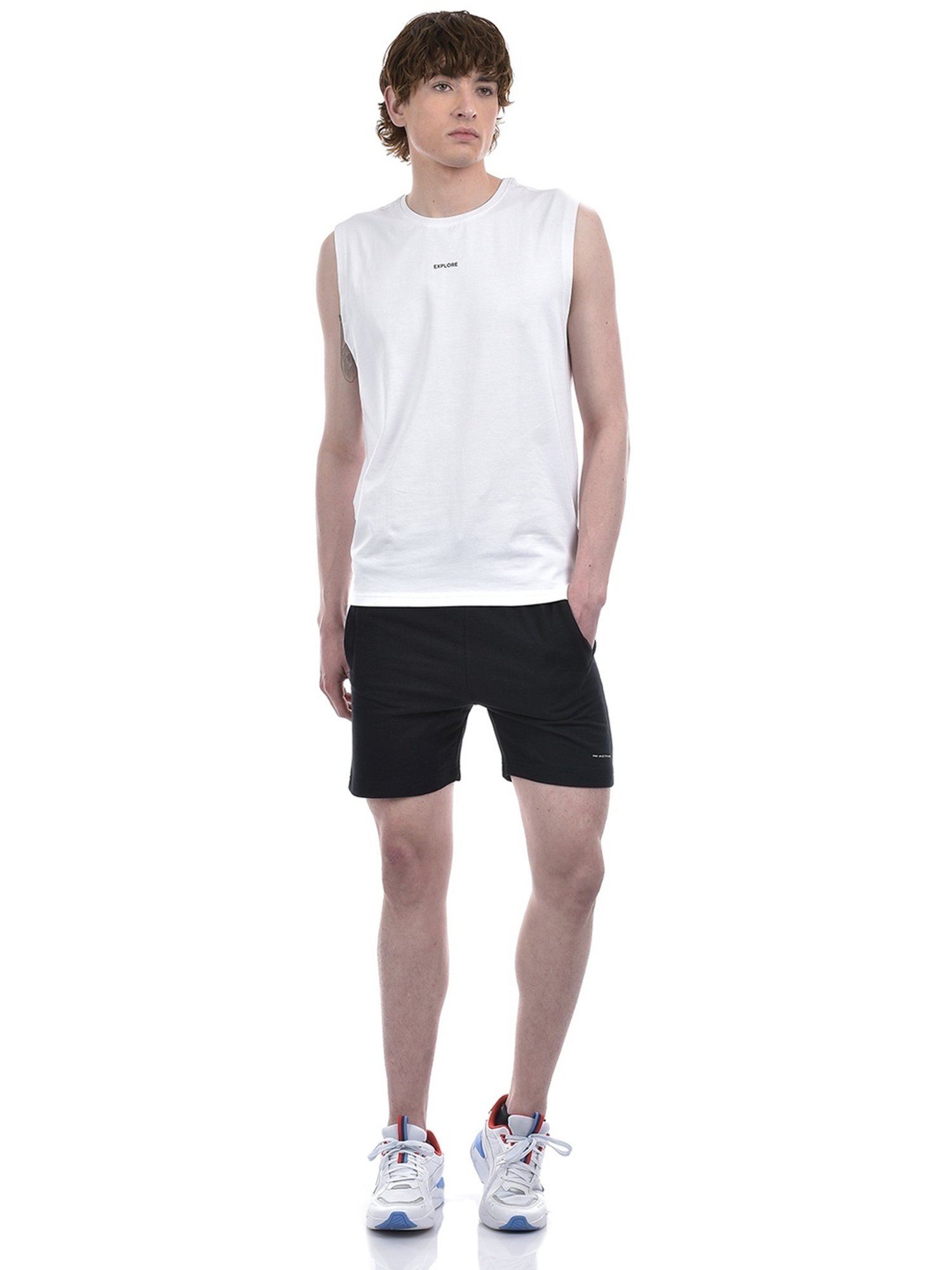 Numero Uno Navy Regular Fit Sports Shorts