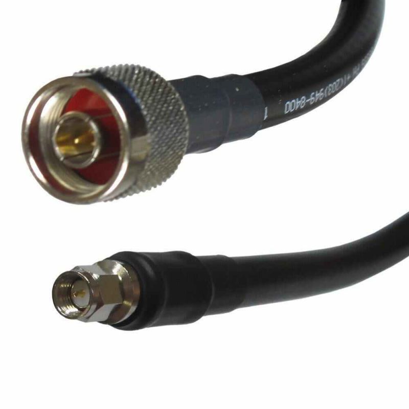 Times Microwave LMR-400 Coaxial Antenna Cable Line with N Male & SMA Male Connectors, 50-Feet