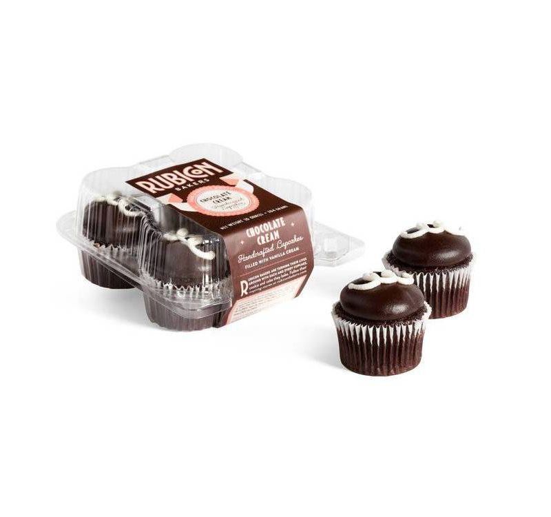 Rubicon Bakery Chocolate Cream Cupcakes - 10oz/4ct