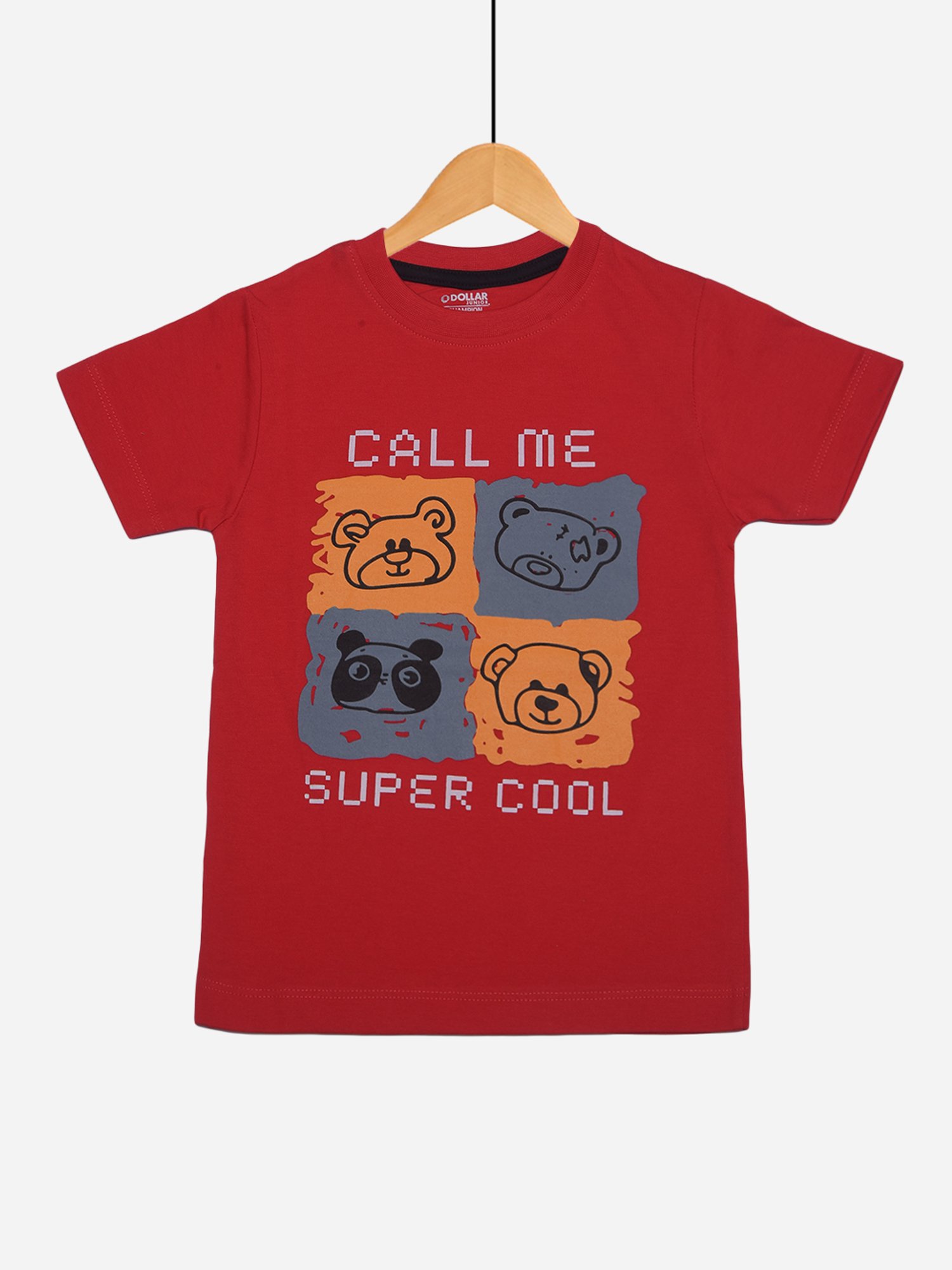 Dollar Boys Red Printed T-Shirt