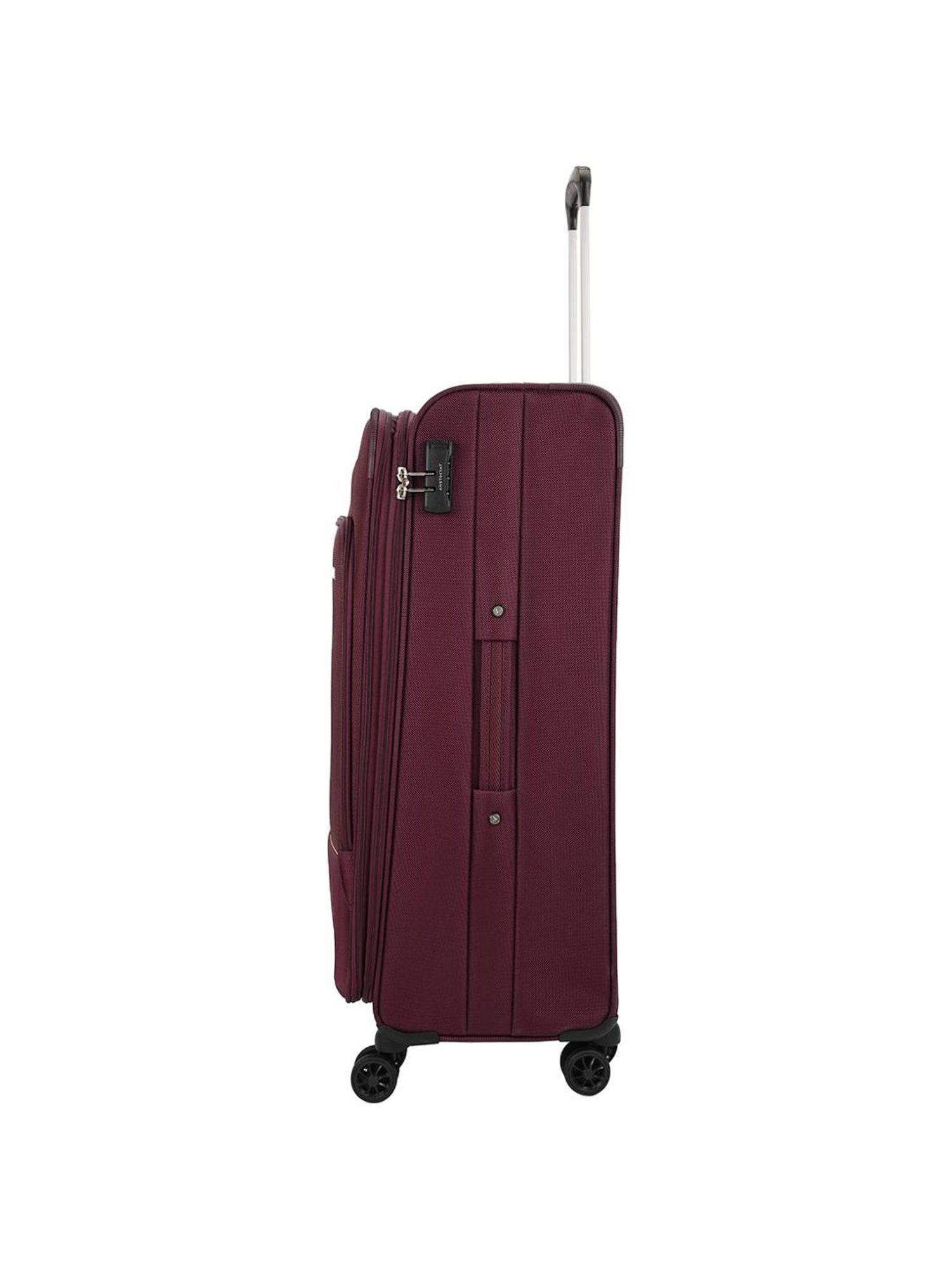 Aristocrat Red Solid Soft Cabin Trolley Bag - 26 cm