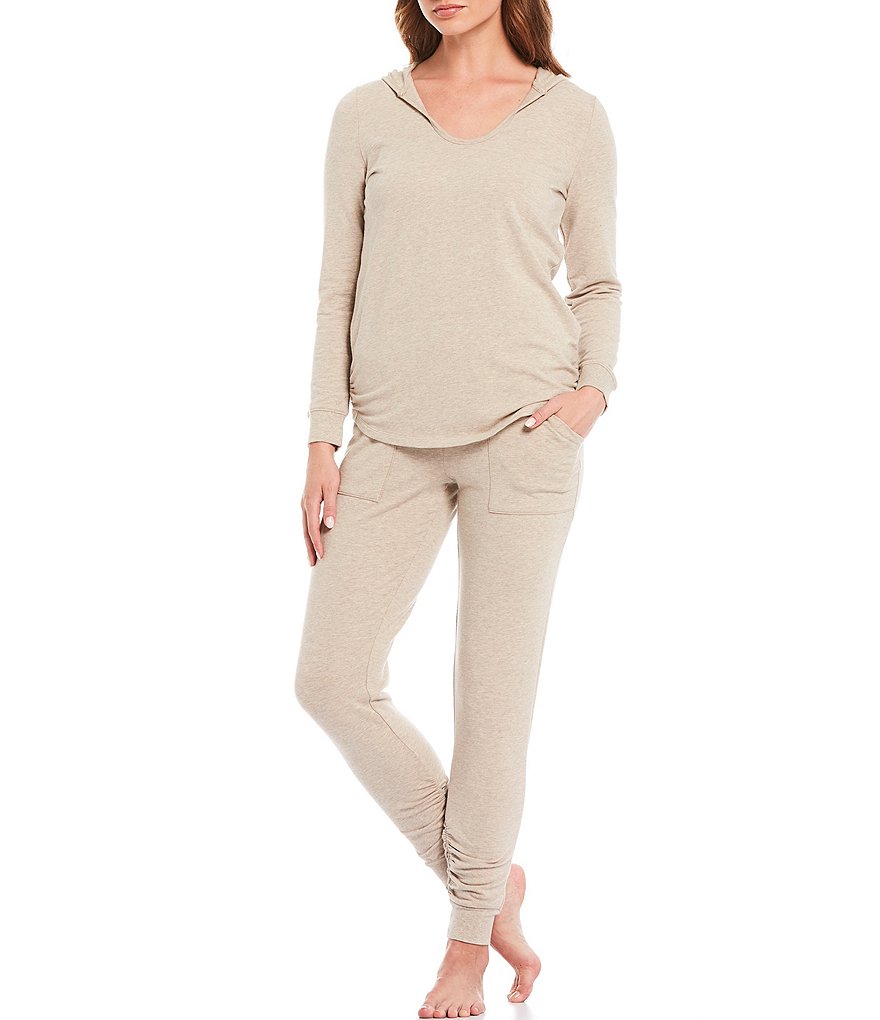 Barefoot Dreams Malibu Luxe Brushed Jersey Coordinating Lounge Hoodie