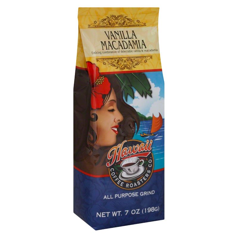 Hawaiian Isles Vanilla Macadamia Medium Roast Ground Coffee - 7oz