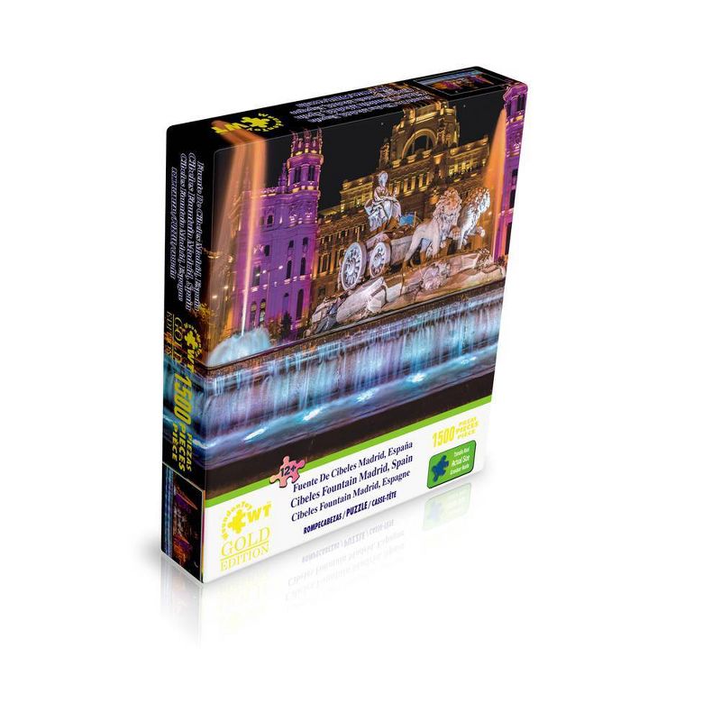 Wuundentoy Gold Edition: Cibeles Fountain Madrid Spain Jigsaw Puzzle - 1500pc