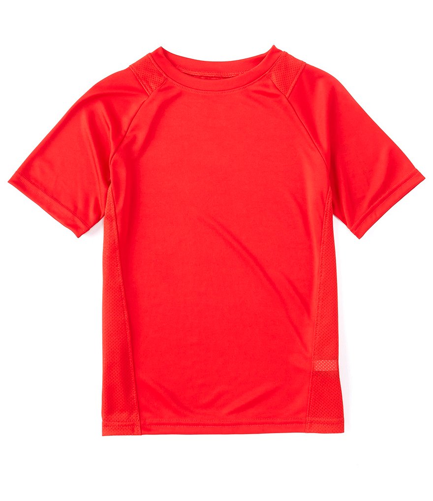 Kinetic by Class Club Big Boys 8-20 Short-Sleeve Mesh Accent Performance Tee