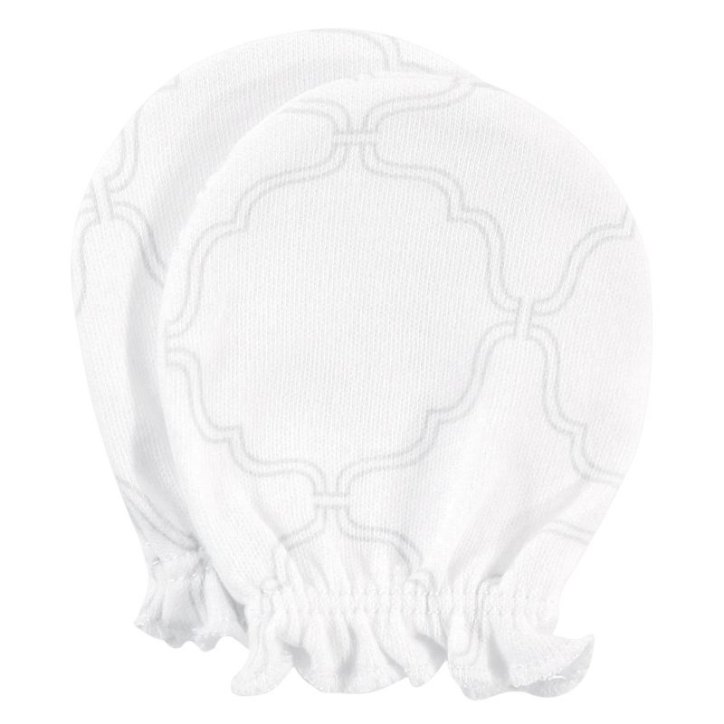 Hudson Baby Infant Girl Cotton Scratch Mittens, Pink Rose, 0-6 Months