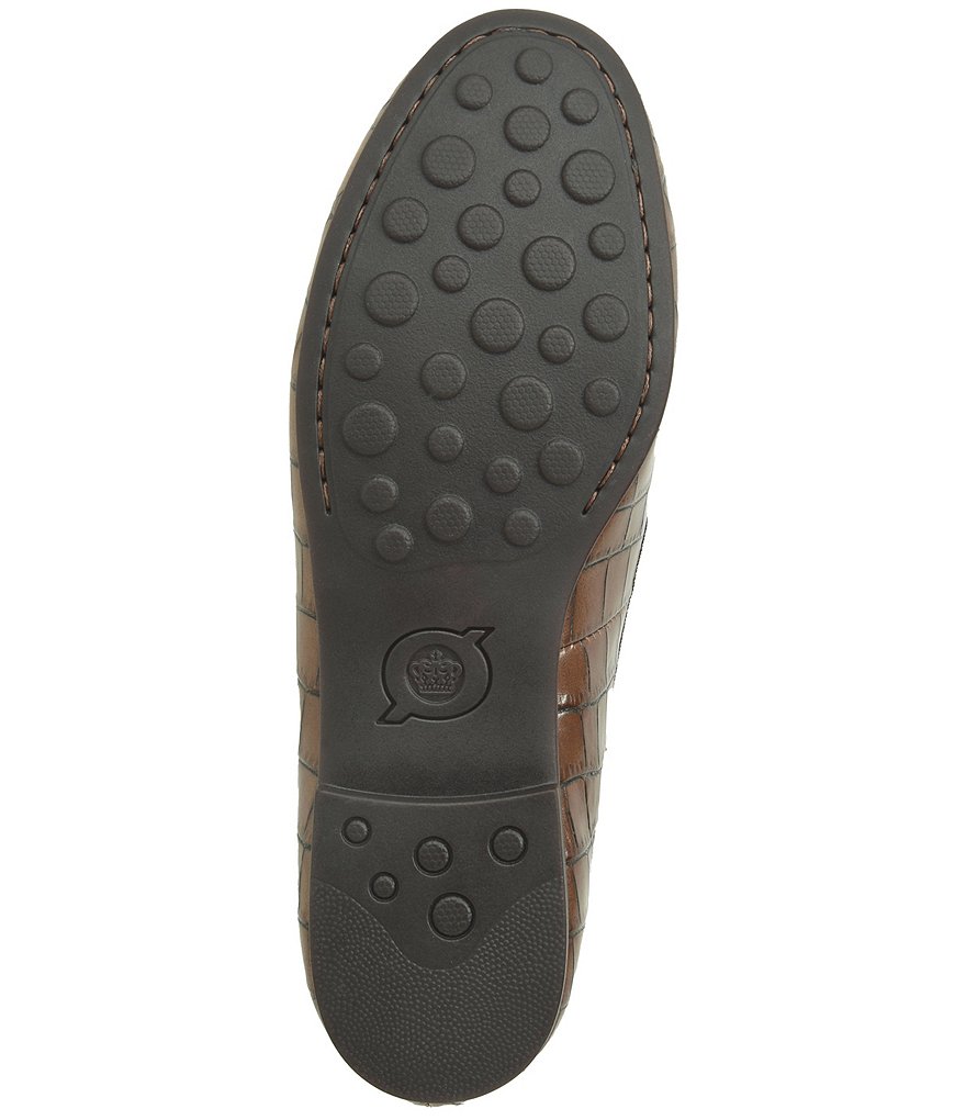 Born Belina Croco Embossed Slip-On Loafers