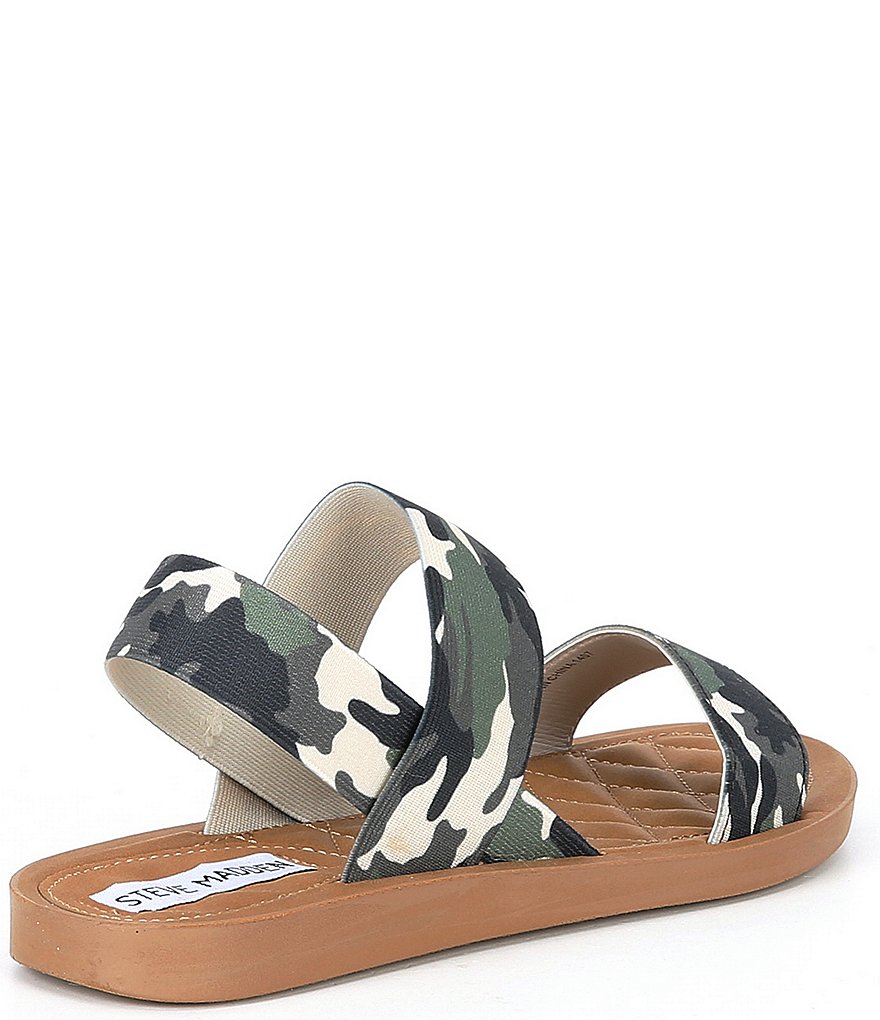 Steve Madden Rafa Camo Print Elastic Sandals
