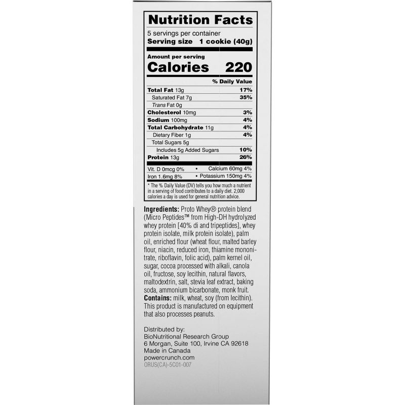 Power Crunch Protein Energy Bar - Triple Chocolate - 5pk/7oz