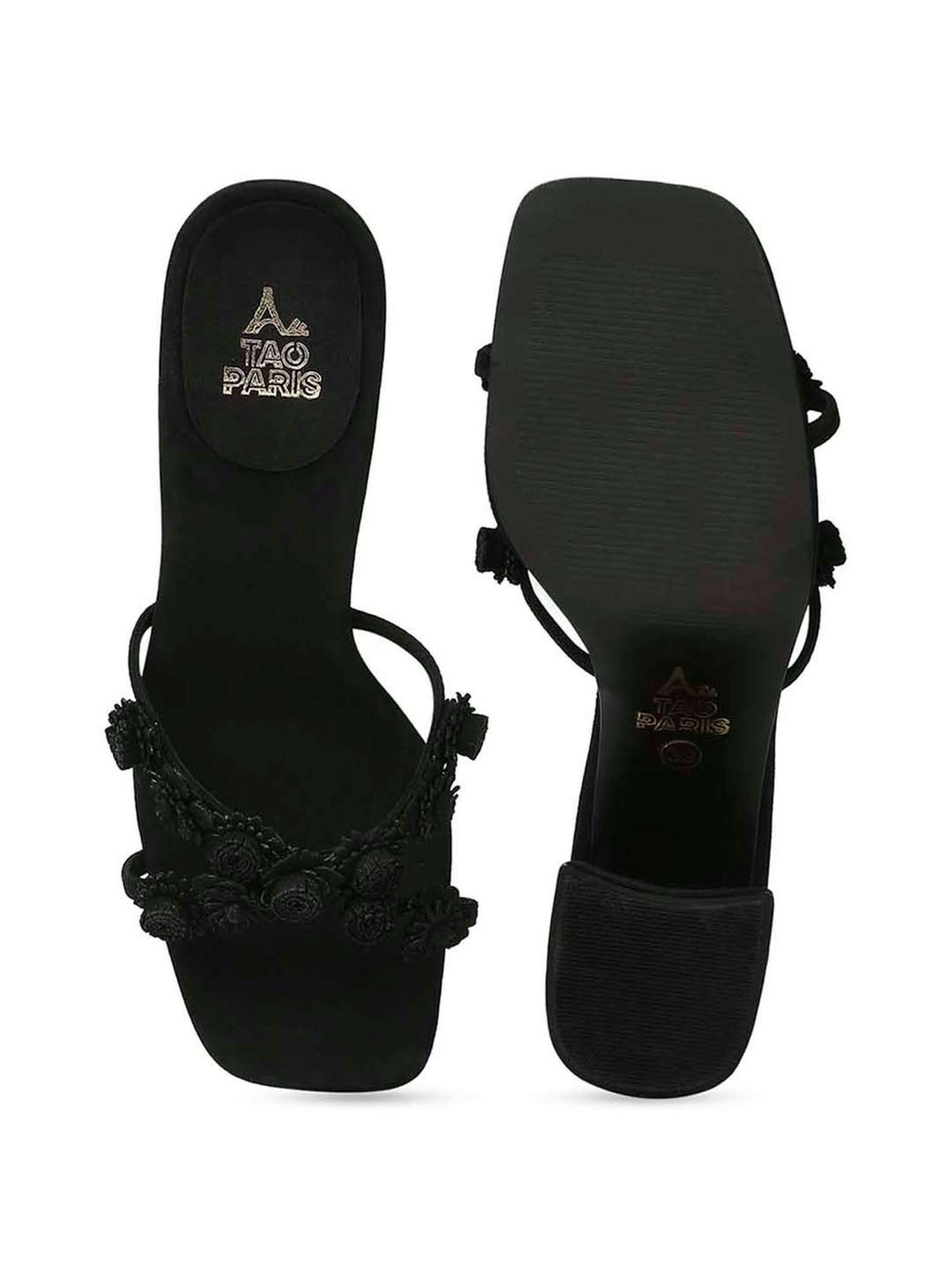 Tao Paris Women's Vicki Black Casual Sandals