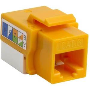 4Xem Cat6 Rj45 Keystone Jack Utp 110-Type (Yellow)
