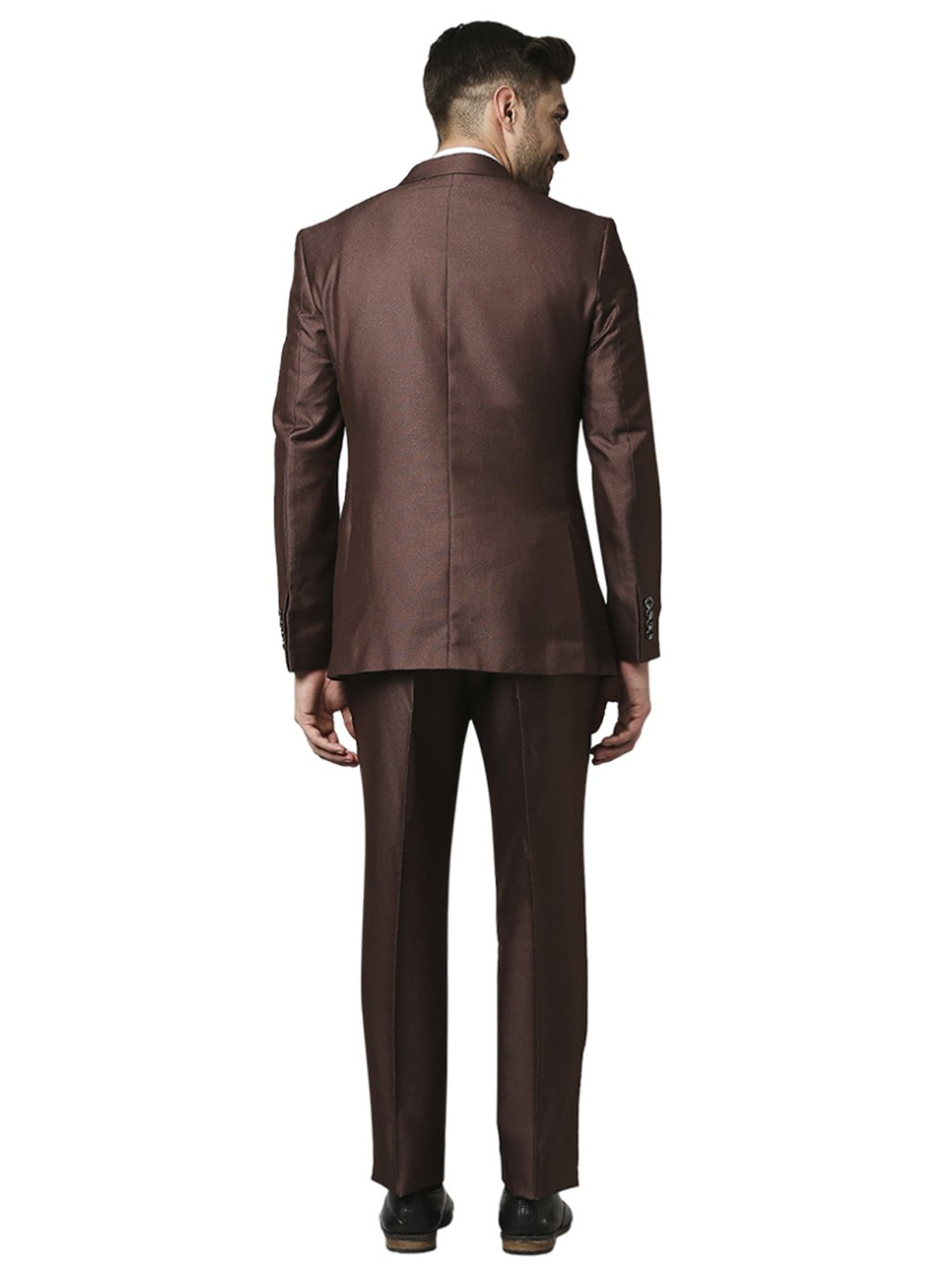 Raymond Brown   Printed Three Piece Suit