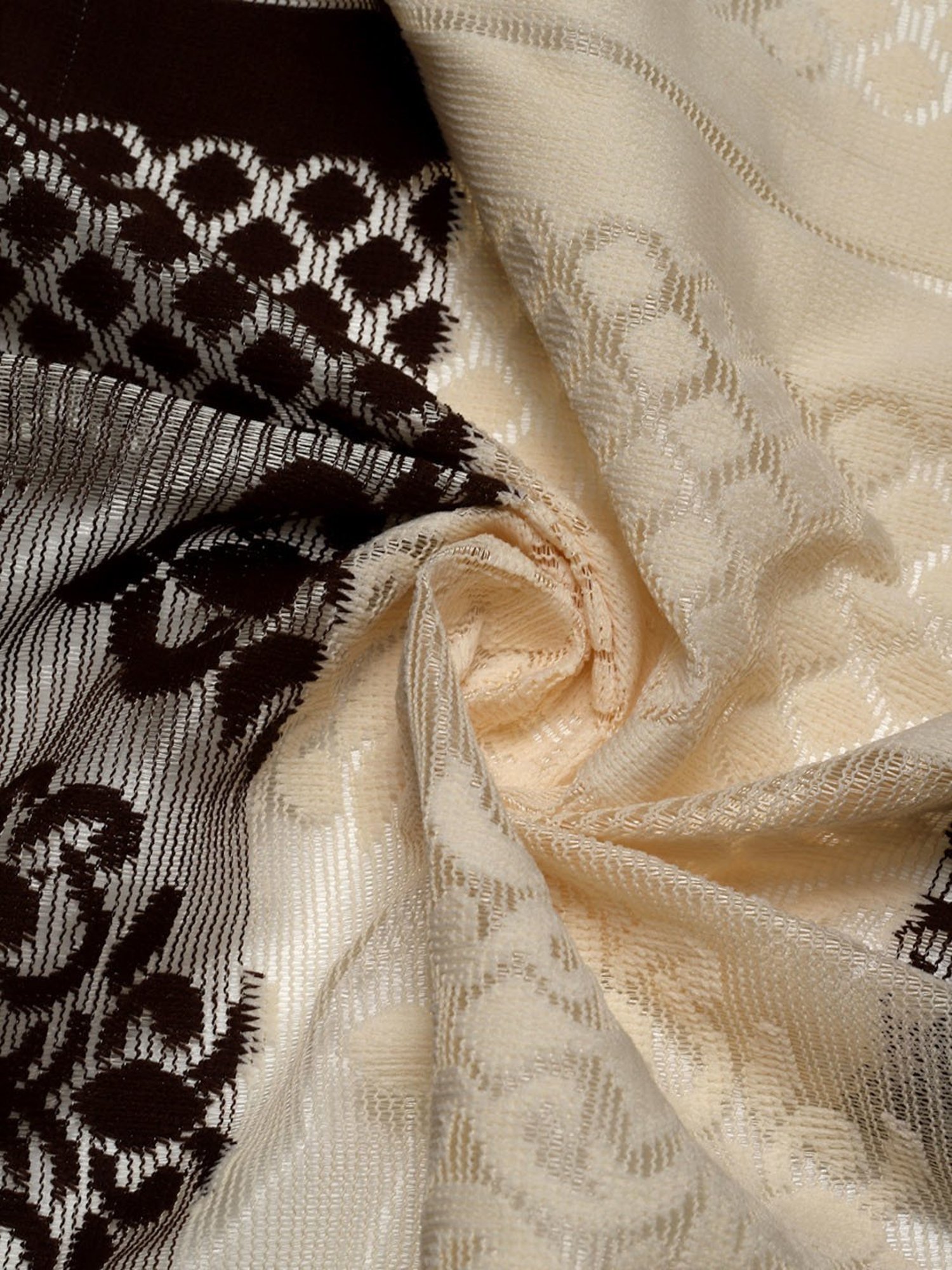 Romee Brown Polyester Printed Sofa Covers