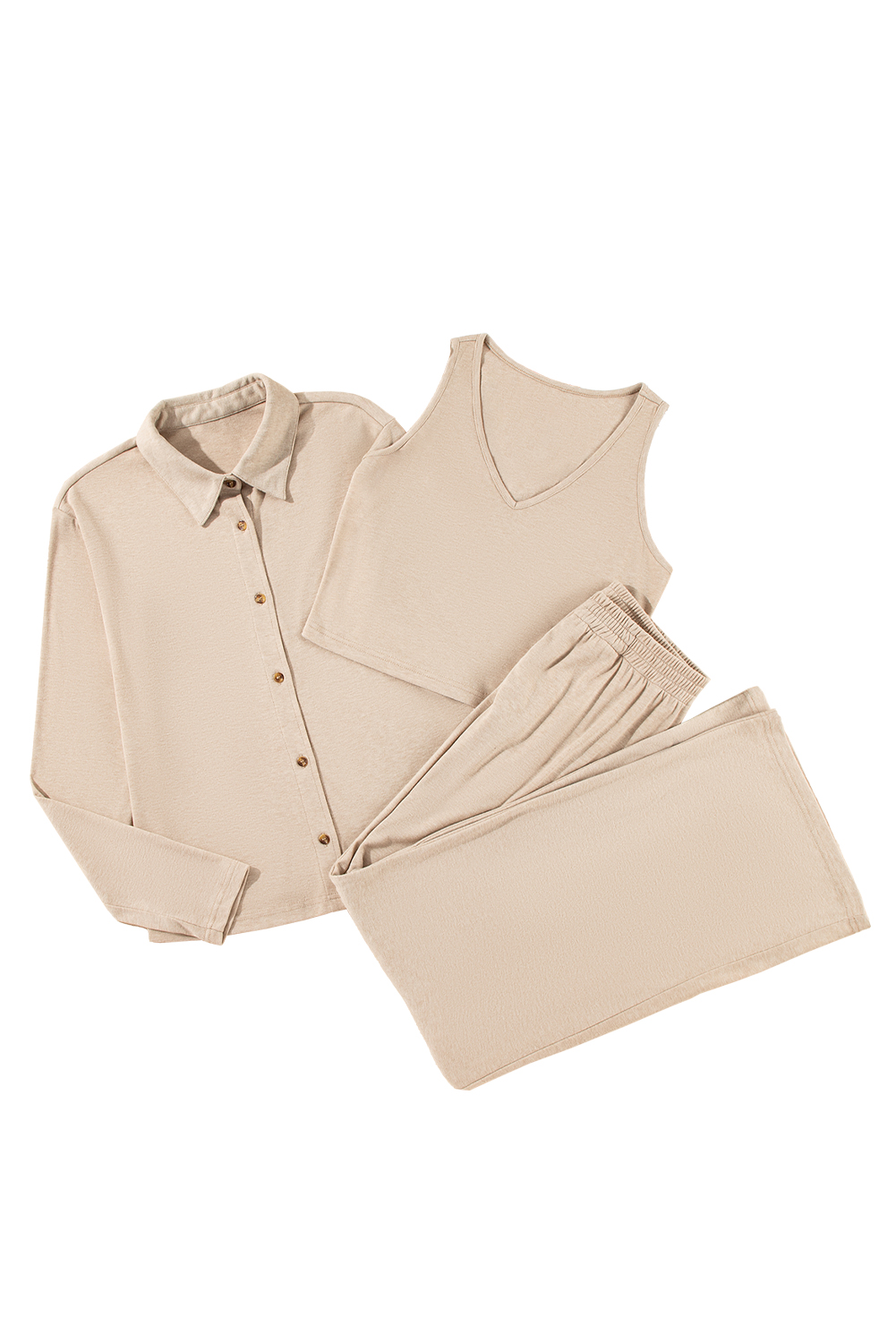 White Christmas Pullover and Drawstring Pants Pajama Set