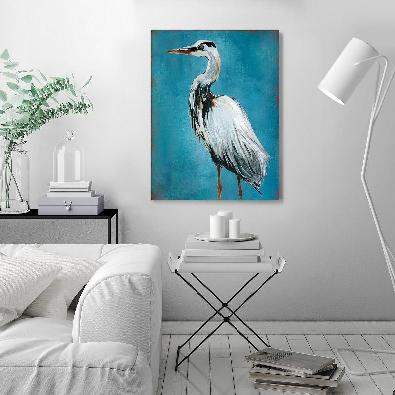 Americanflat Great Blue Heron I by Galaxy Of Graphics Wall Art Canvas - 11" x 14"