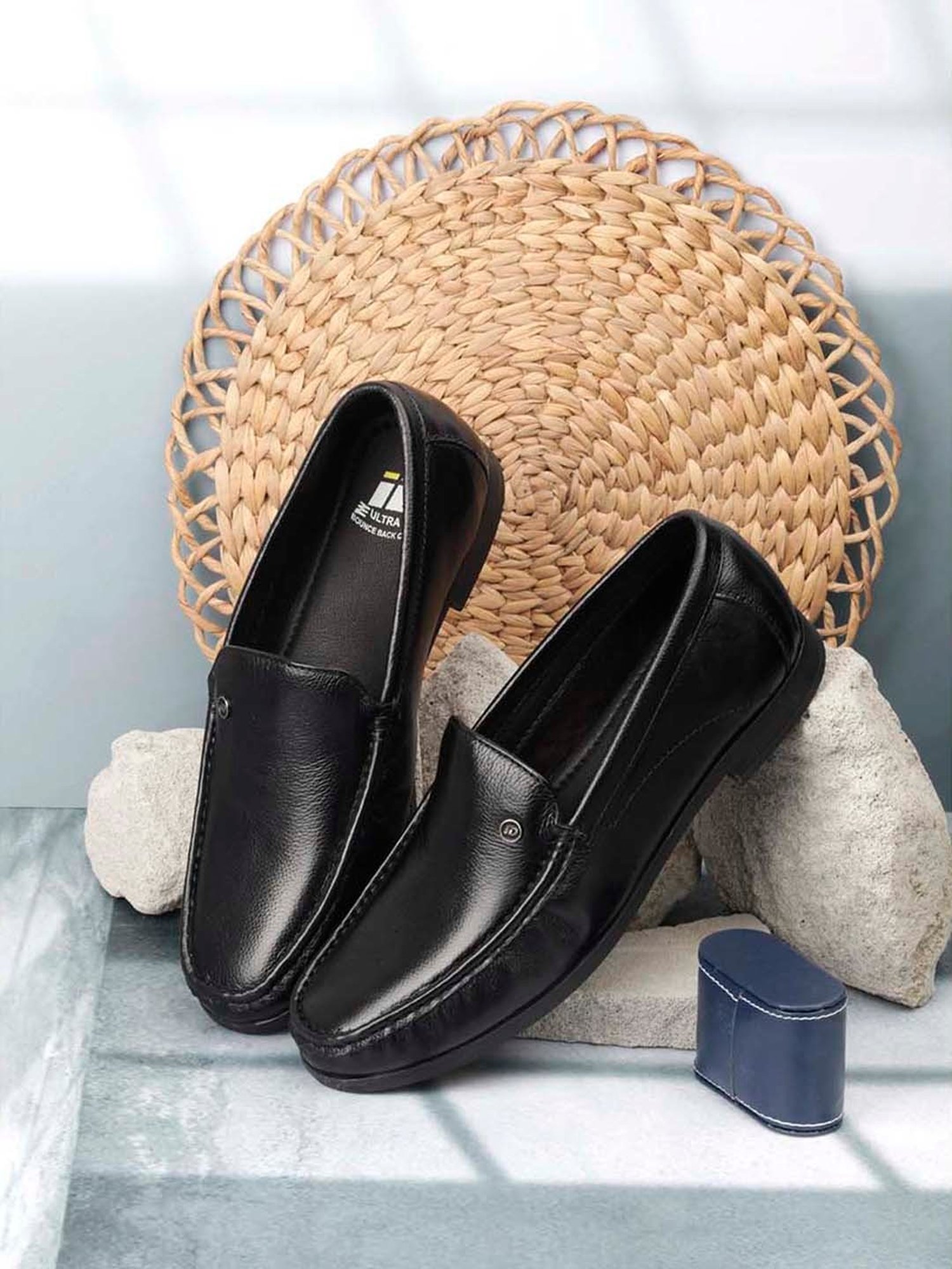 ID Men's Black Formal Loafers