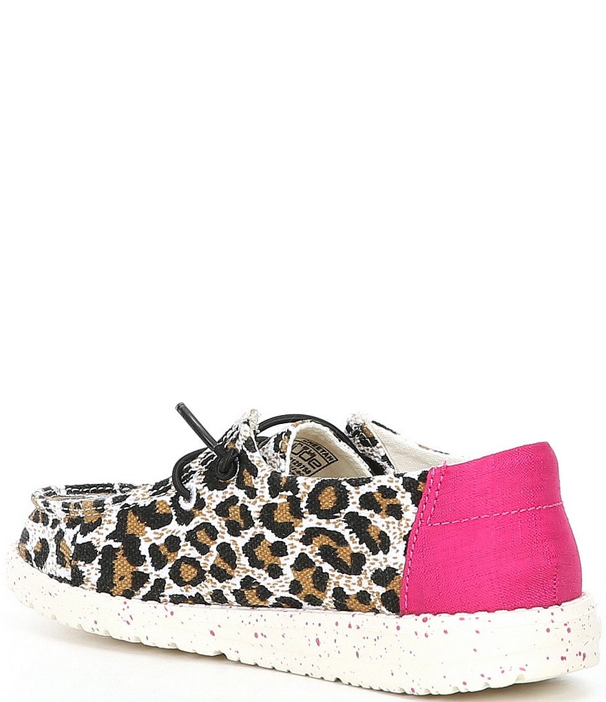 Hey Dude Girls' Wendy Cheetah Printed Washable Slip-Ons (Youth)