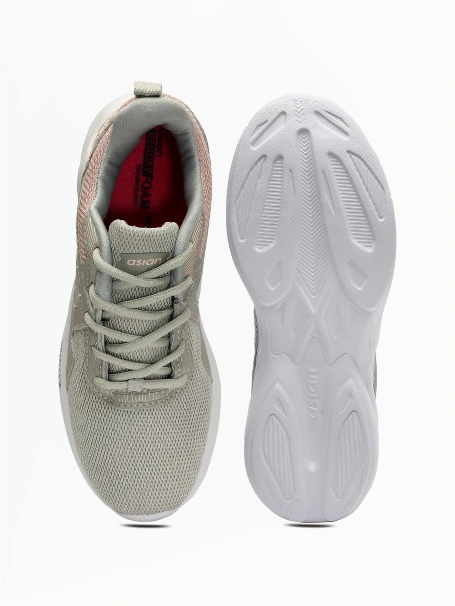 Asian Women's Grey Running Shoes