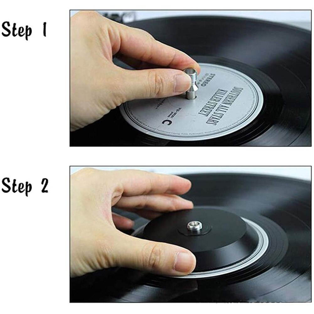 Stable Fixing Accessories Anti Shock Vinyl Turntables Steel Home Record Stabilizer Press Down Replacement Easy Apply Universal