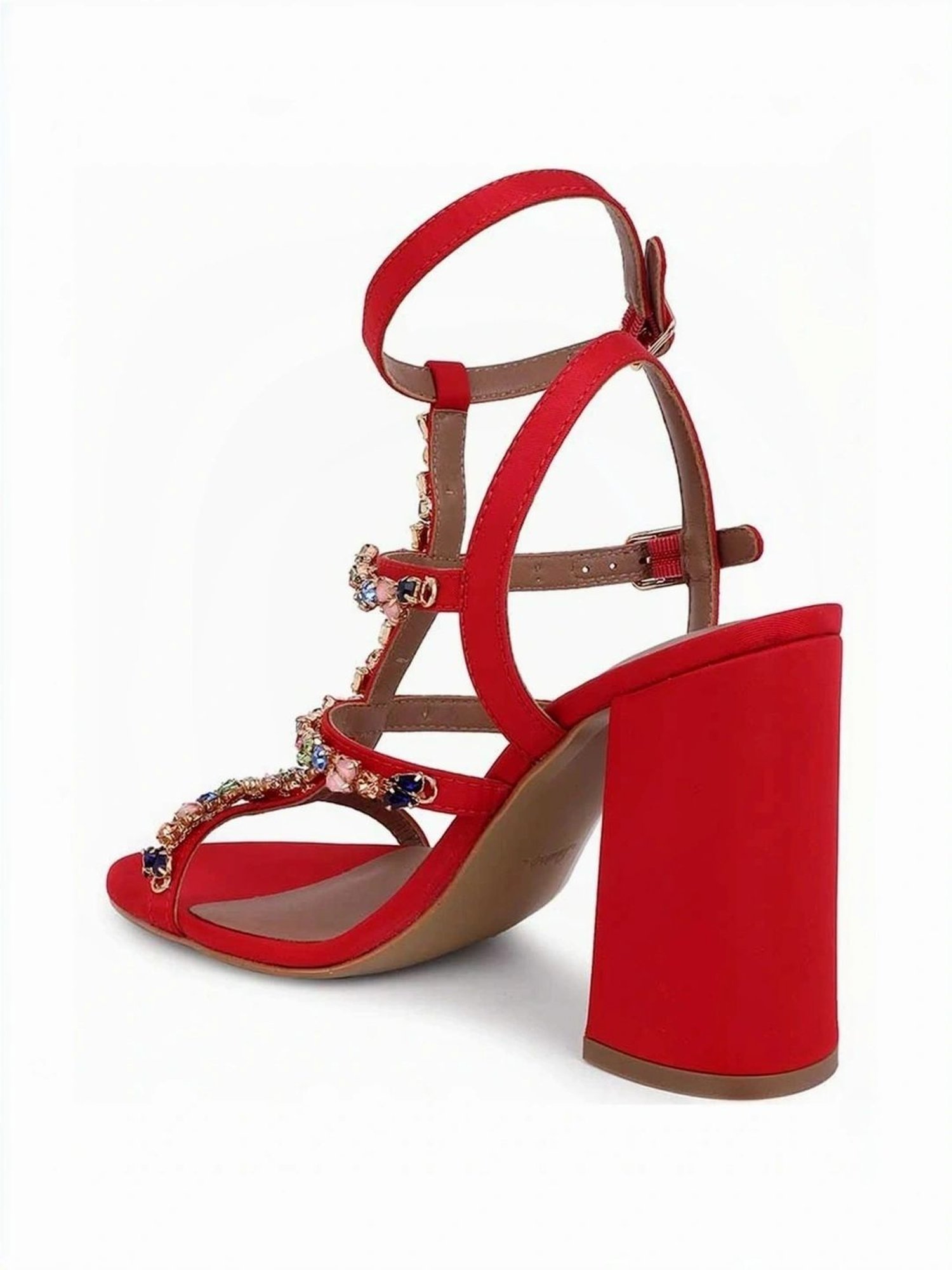 Saint G Women's Gretel Red Ankle Strap Sandals