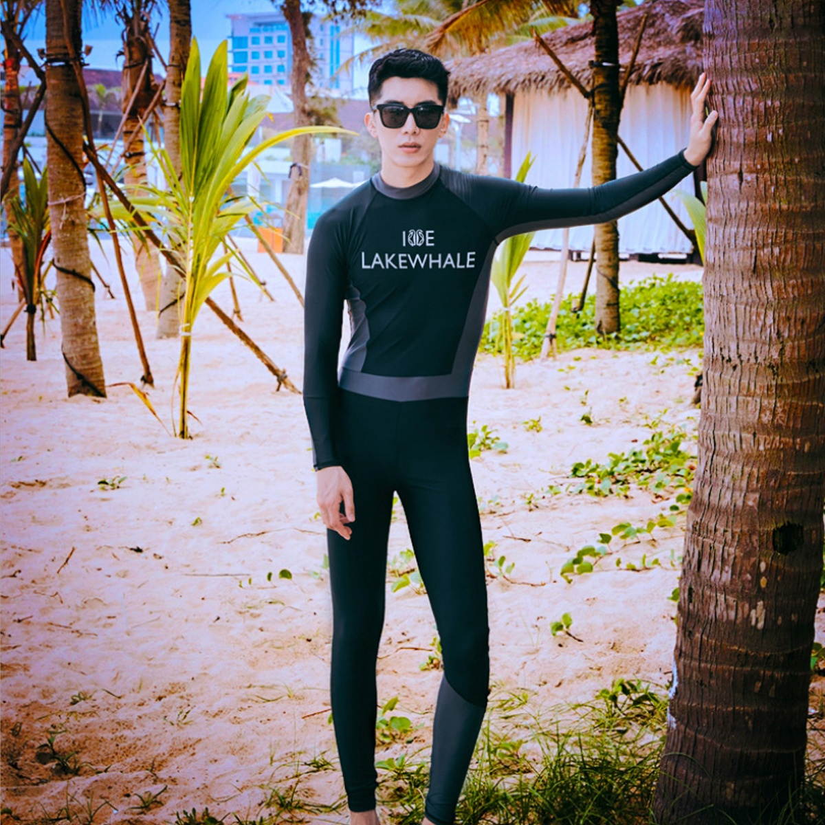 Men Diving Set Anti-UV Jellyfish Quick-drying Full Length Wetsuit Scuba Suit Swimming Surfing L