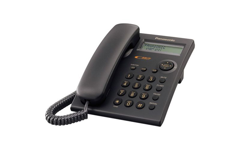Panasonic Standard Phone - Black - 1 x Phone Line