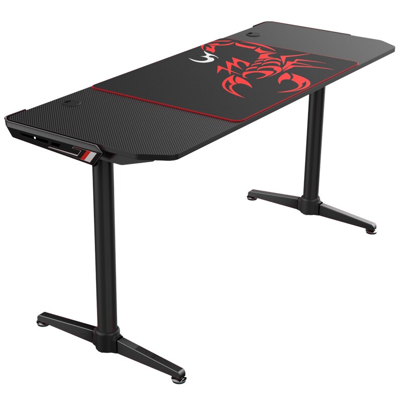 Eureka Ergonomic Carbon Fiber Texture Desktop Computer Gaming Desk