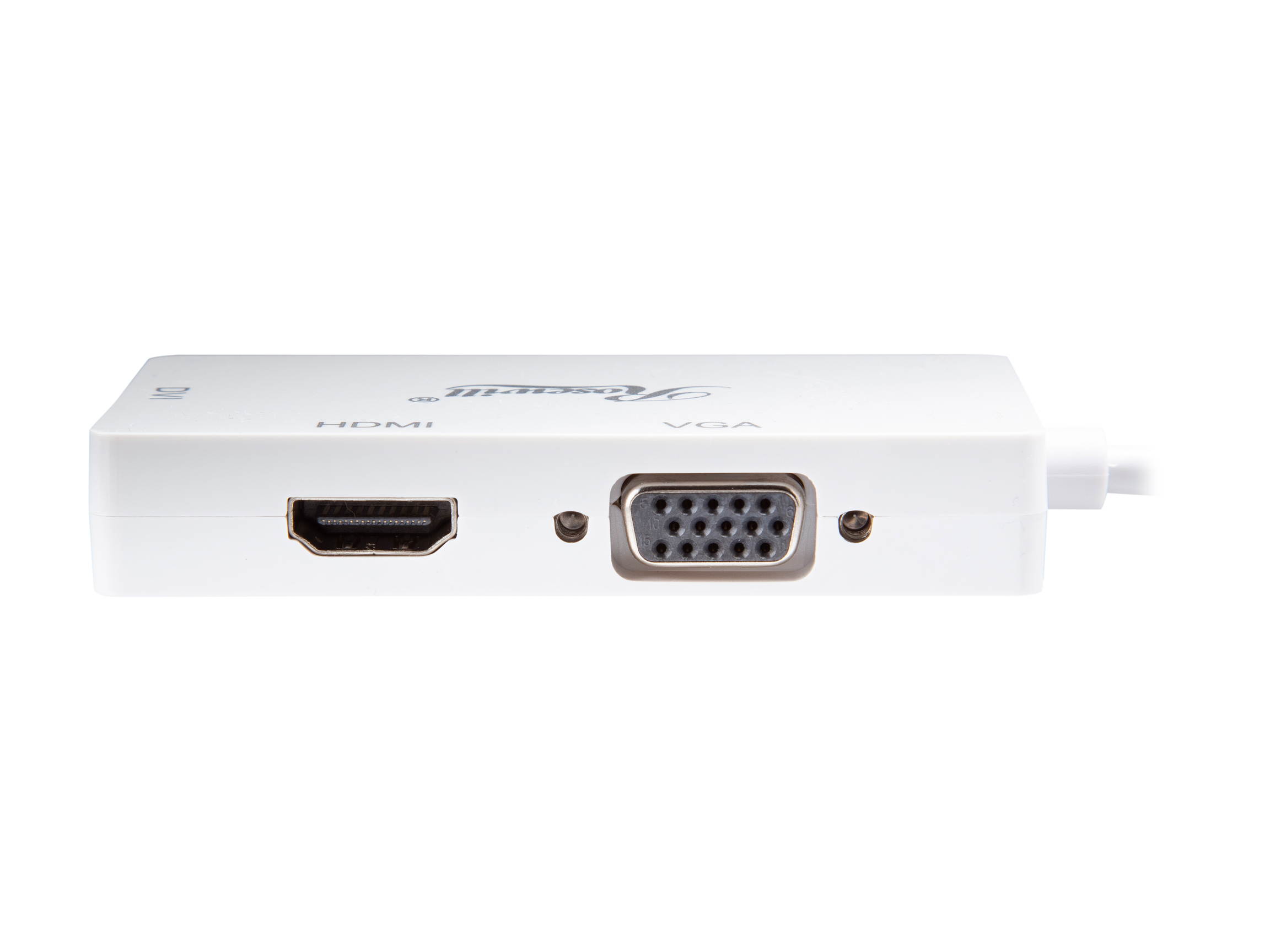 Rosewill CL-AD-MDP2HDV-6-WH 6 inch White 3-in-1 Mini DisplayPort (Thunderbolt Port Compatible) to HDMI/DVI/VGA Male to Female 3-in-1 Passive Adapter Converter, Mini DP/mDP to HDMI/DVI/VGA,1920 x 1200