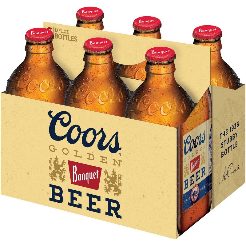Coors Banquet Beer - 6pk/12 fl oz Bottles