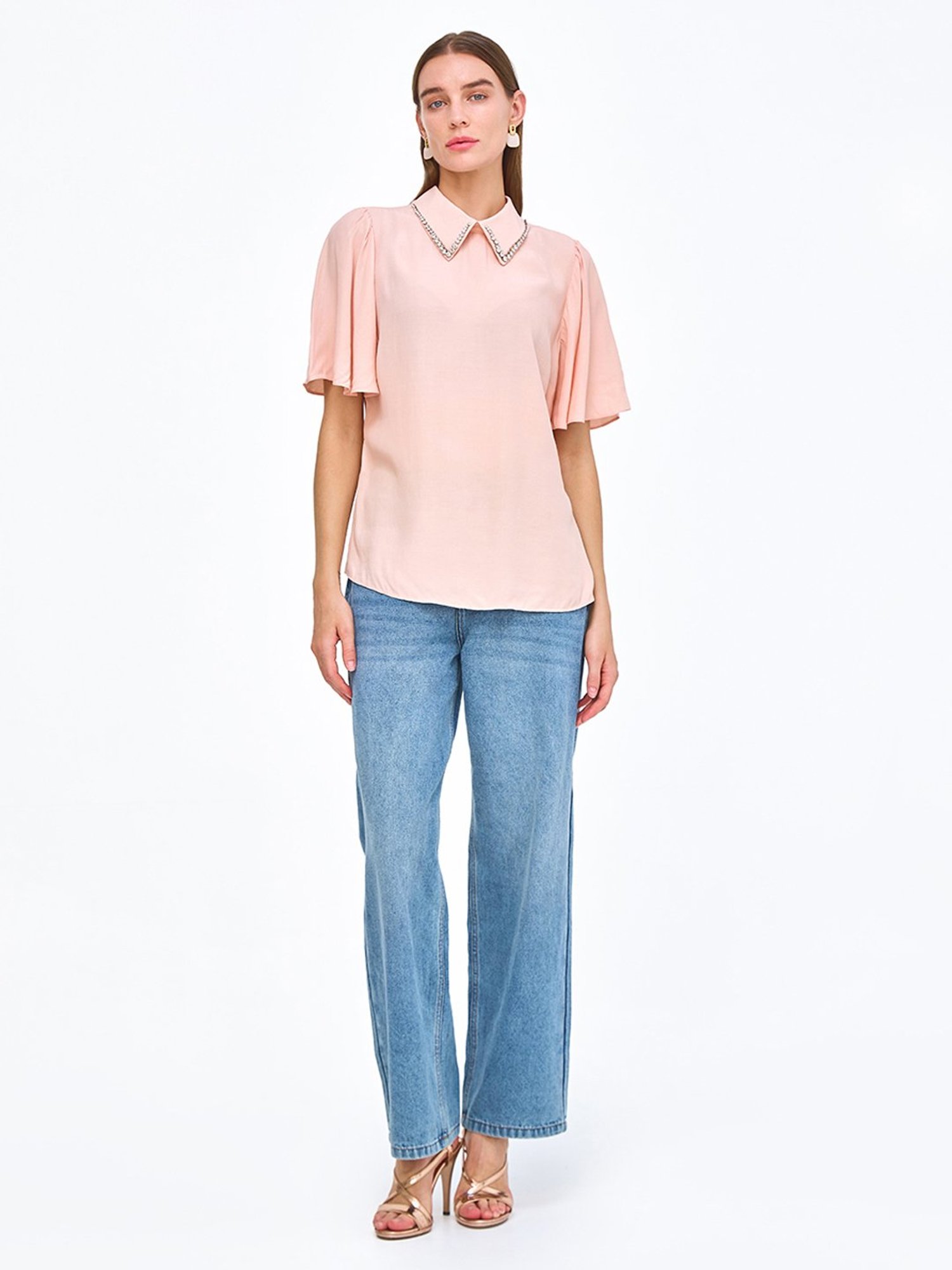 Cover Story Pink Regular Fit Top