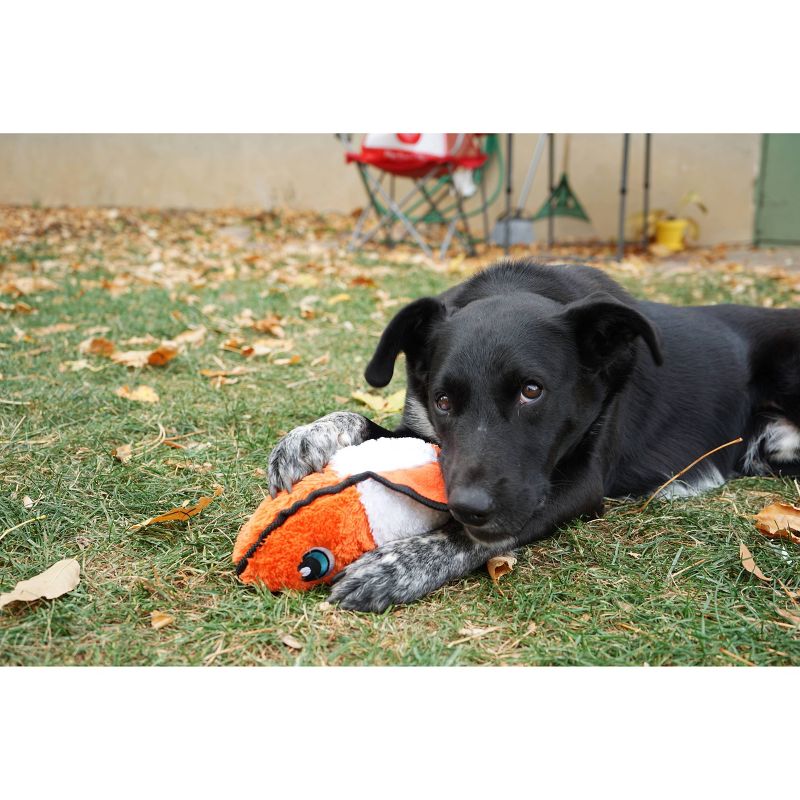 KONG Tough Plush Fish Dog Toy - Orange