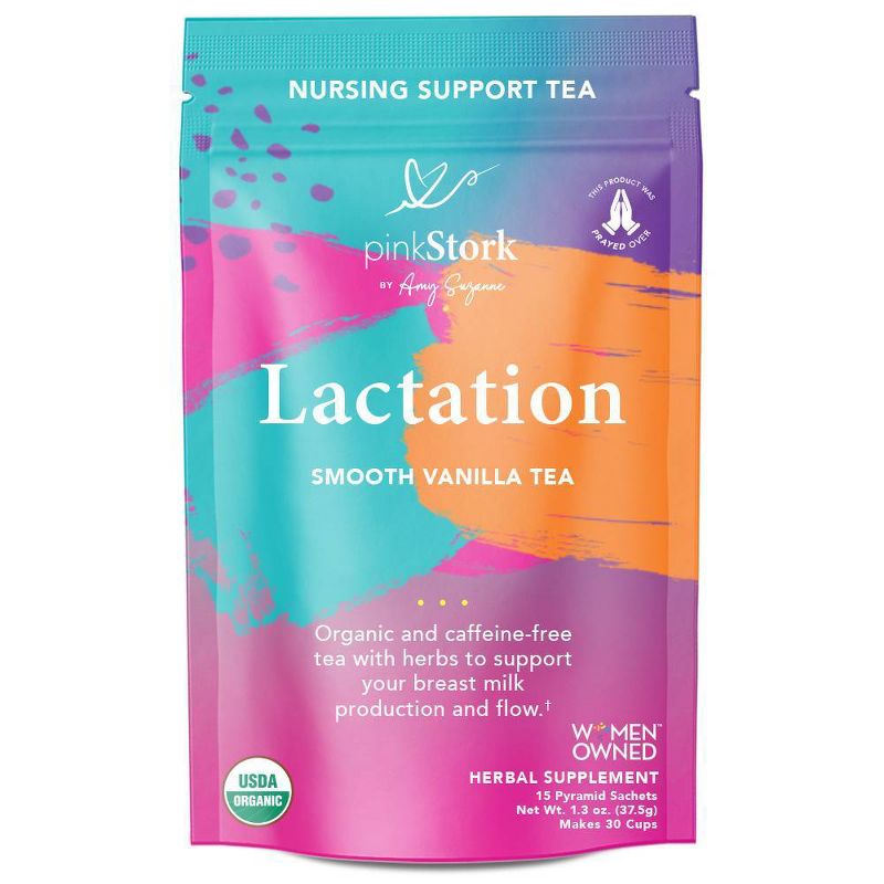 Pink Stork Smooth Vanilla Lactation Tea - 15ct