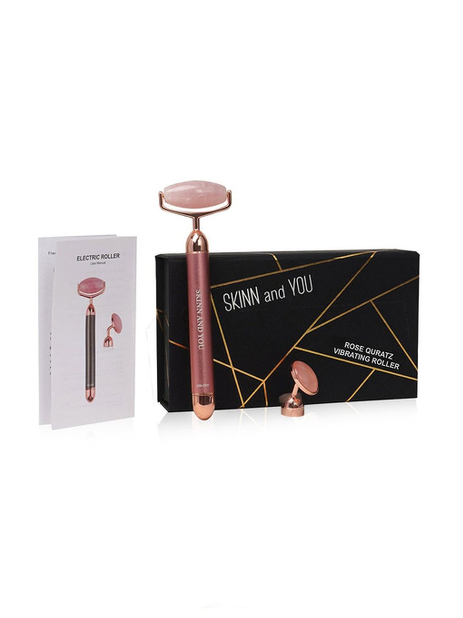 Skinn and You Vibrating Rose Quartz Roller - 200 gm