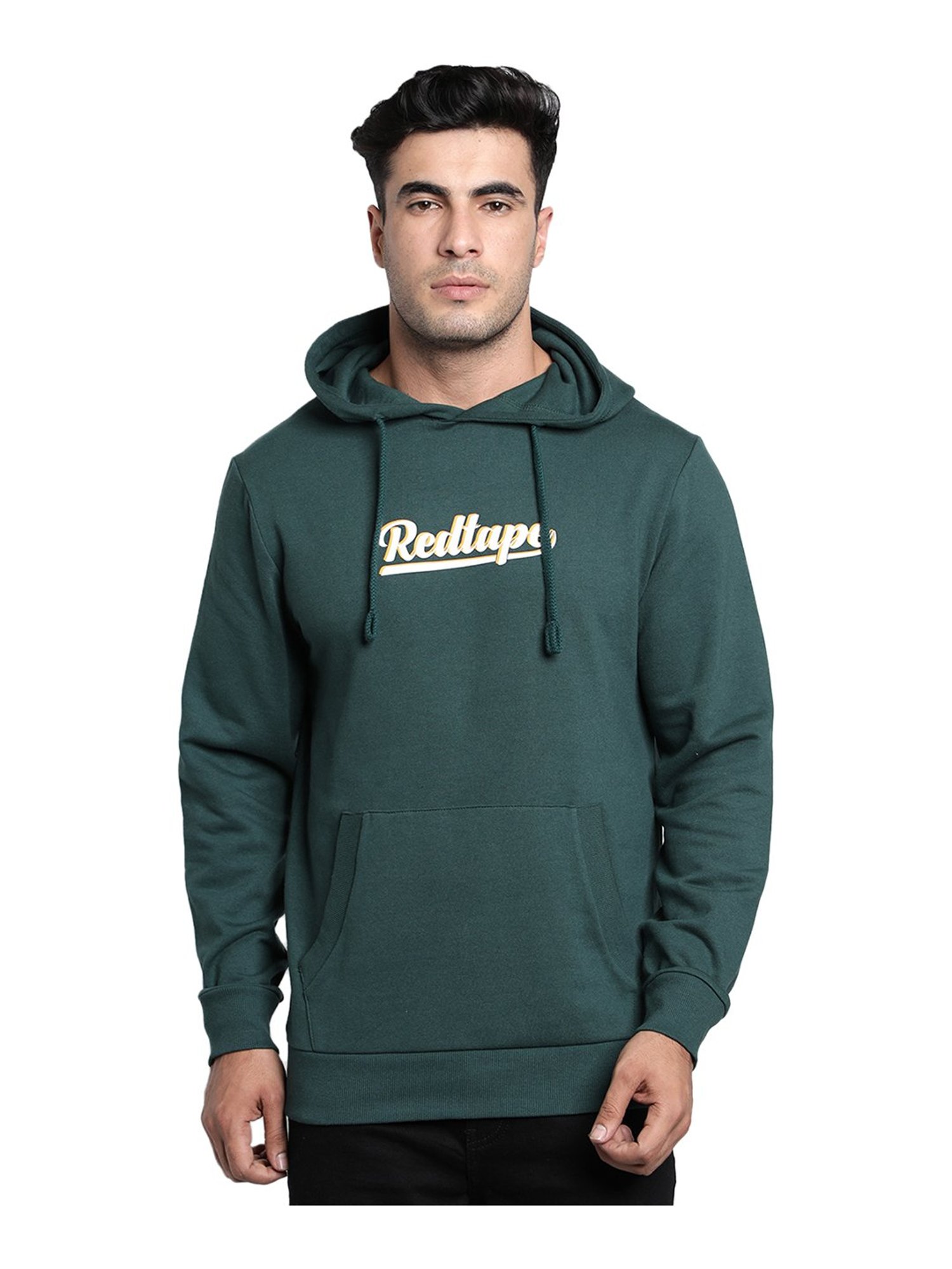Red Tape Green Hooded Sweatshirt
