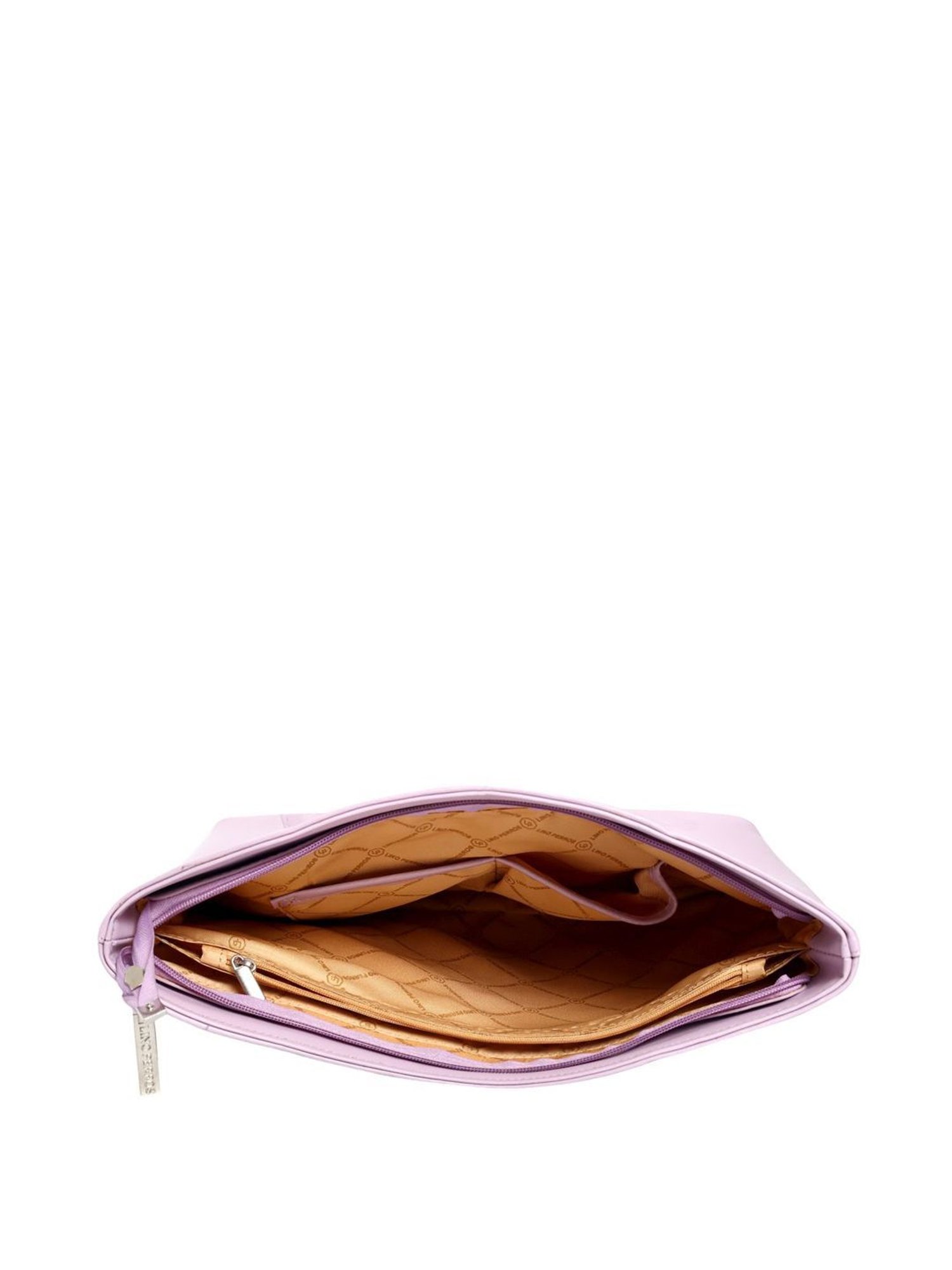 Lino Perros Lavender Solid Medium Shoulder Handbag
