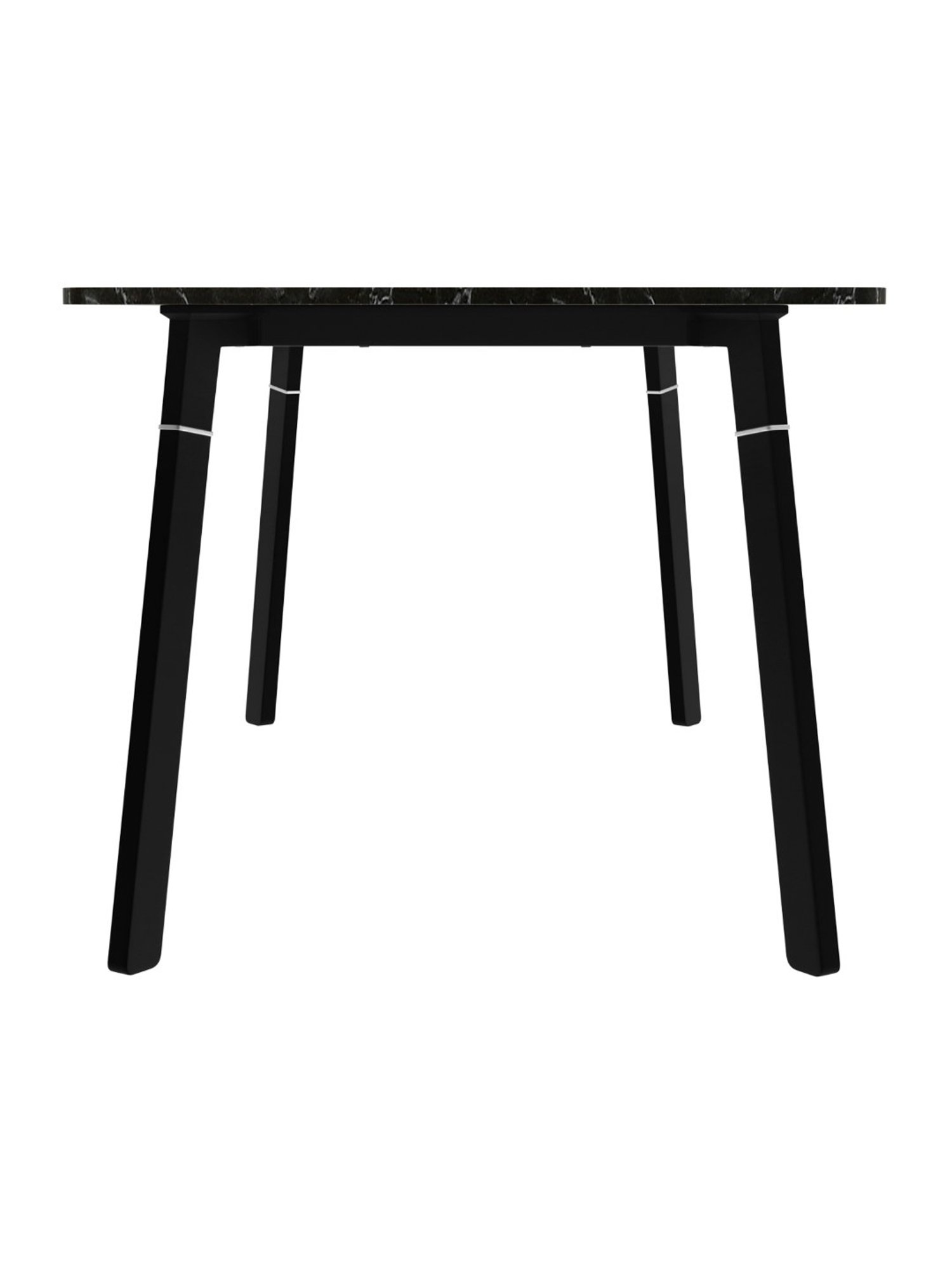 Godrej Interio Aclectic Black HMR Board 6 Seater Rectangular Dining Table