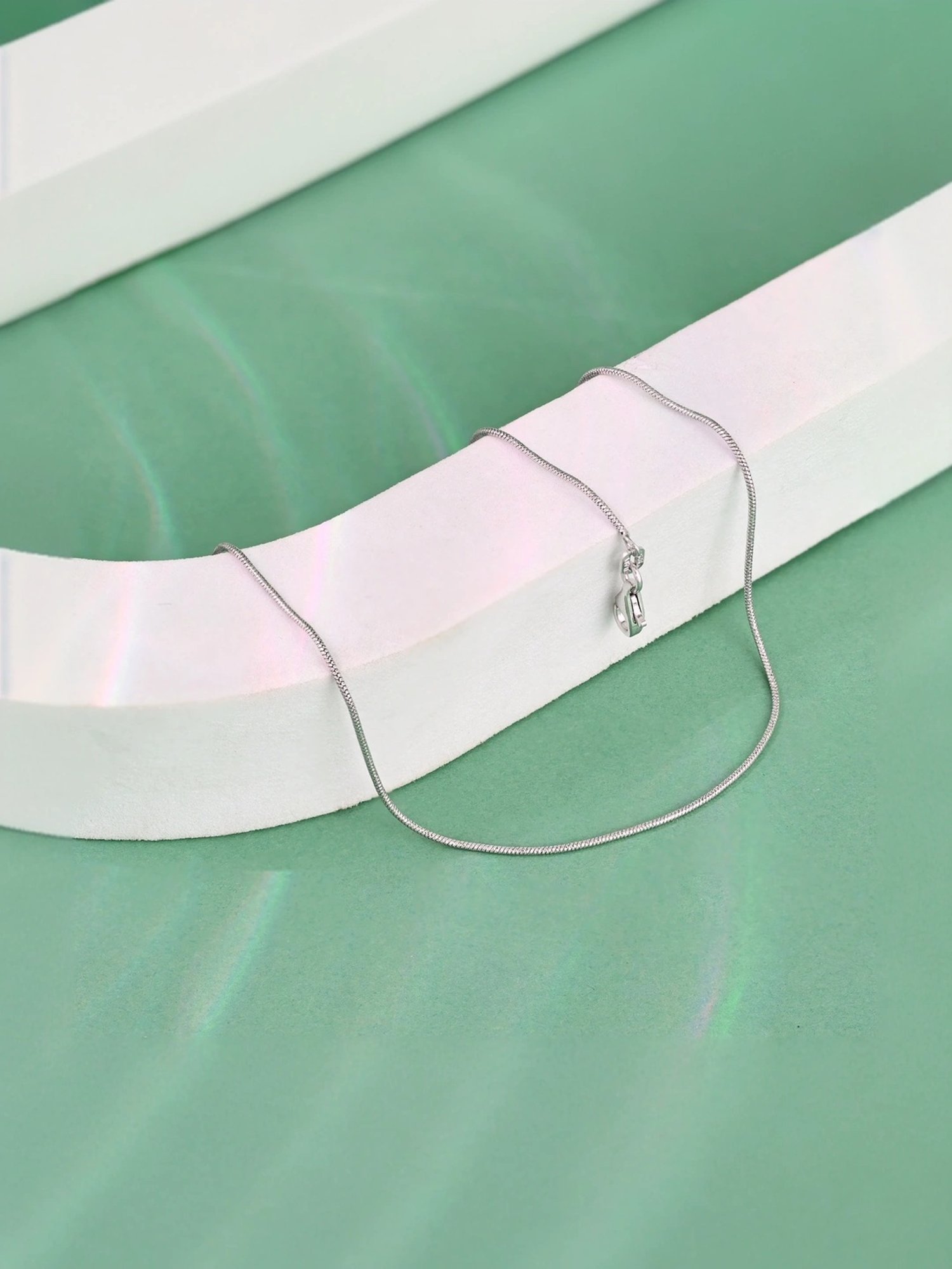 Touch925 Minimal Silver Anklet for Women