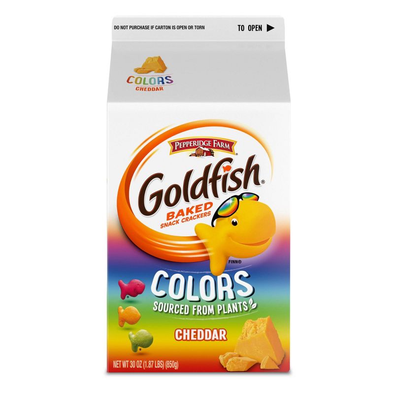 Pepperidge Farm Goldfish Colors Cheddar Crackers - 30oz