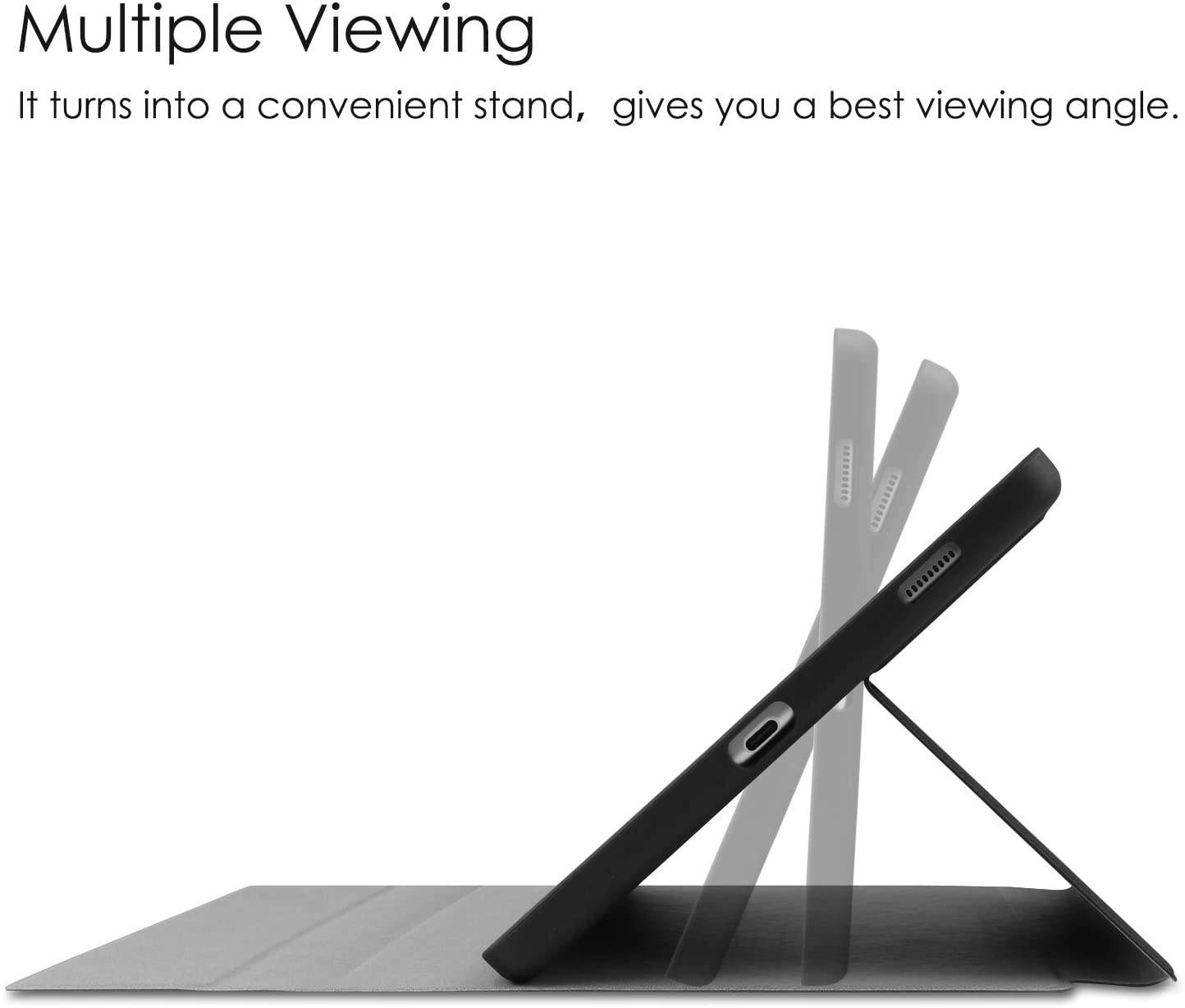 KuRoKo Galaxy Tab S6 lite 10.4 Wireless Keyboard Case with Pen Holder- TPU Backshell Folio Stand Cover with Removable Wireless Keyboard Compatiable with Galaxy Tab S6 lite 10.4 SM-P610/P615 (Black)