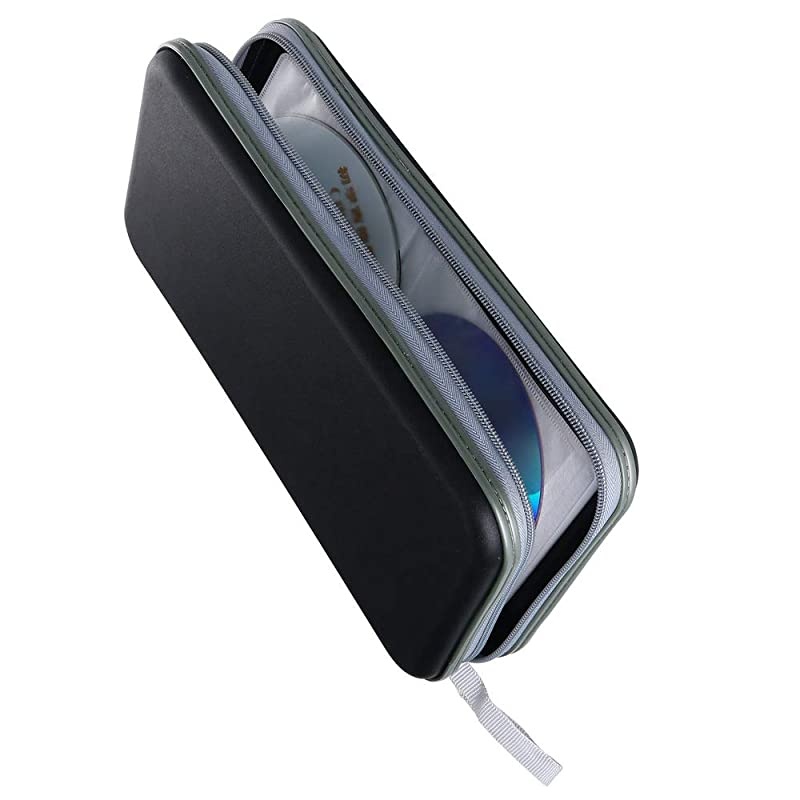 80 Capacity Heavy Duty CDDVD Wallet Binder Storage Case Bag Holder Booklet Dark Blue