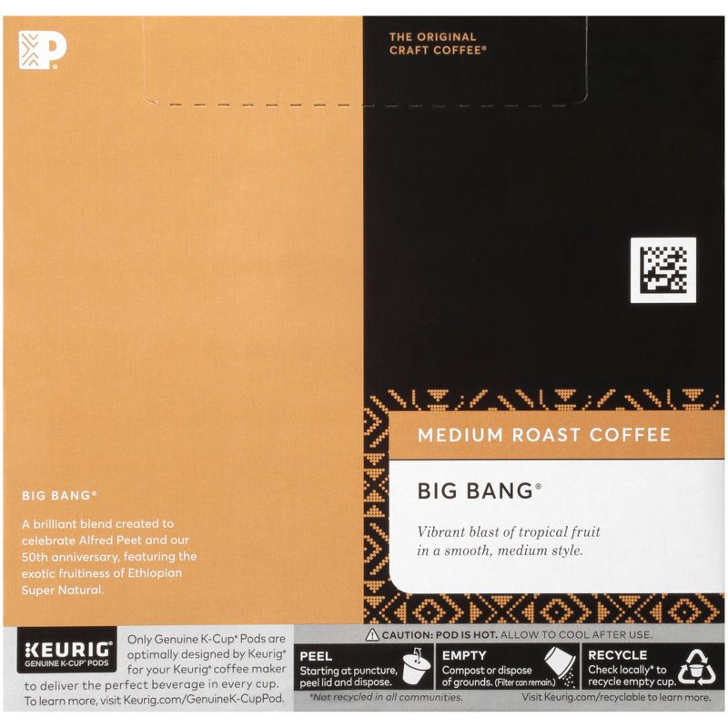 Peet's Big Bang Medium Roast Coffee - Keurig K-Cup Pods - 48ct