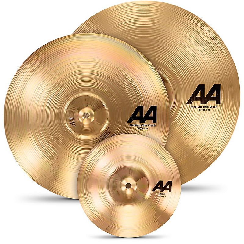 Sabian AA Crash Cymbal Set with Free 10" Splash Brilliant