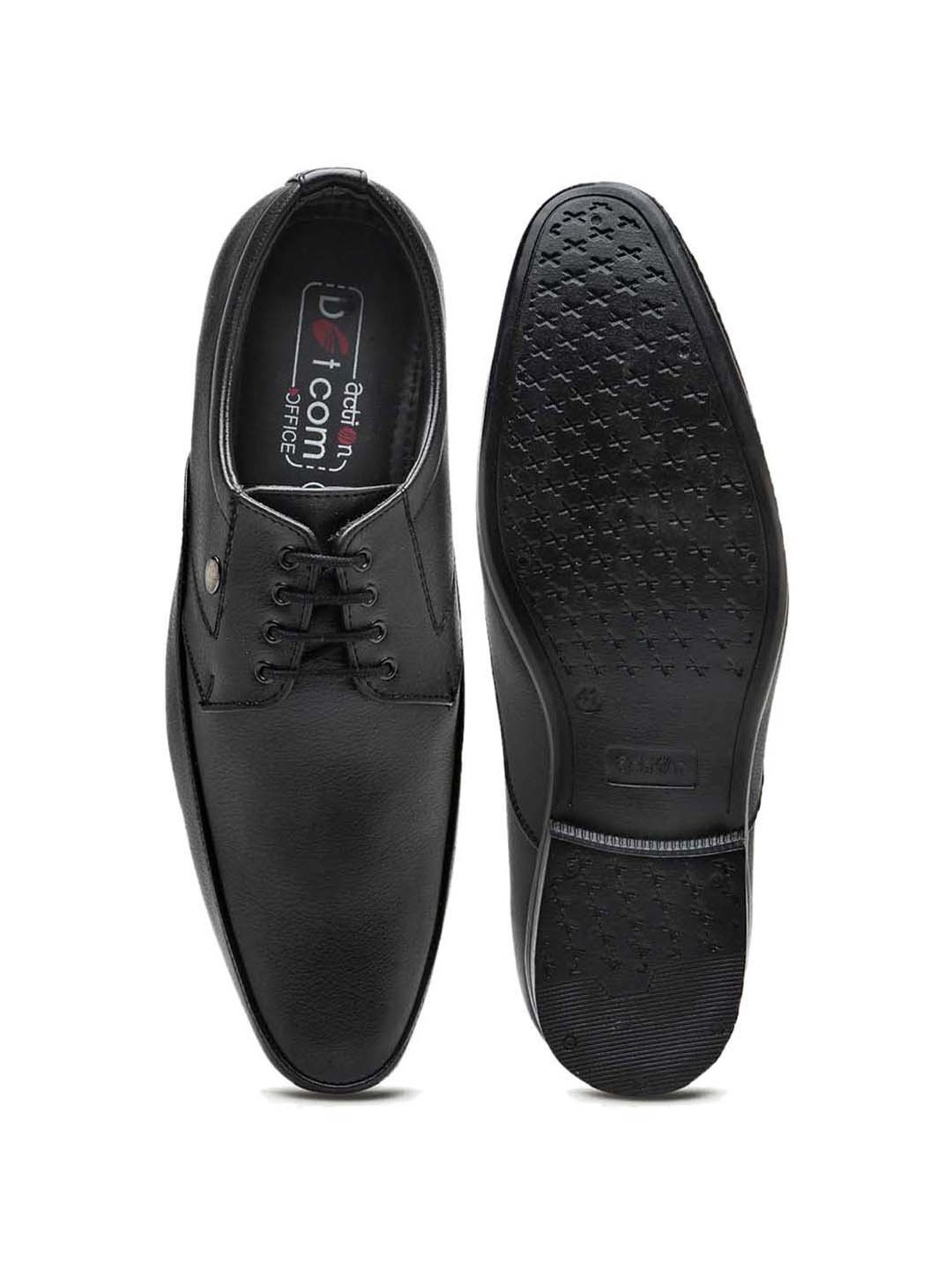 Action Men's Black Derby Shoes